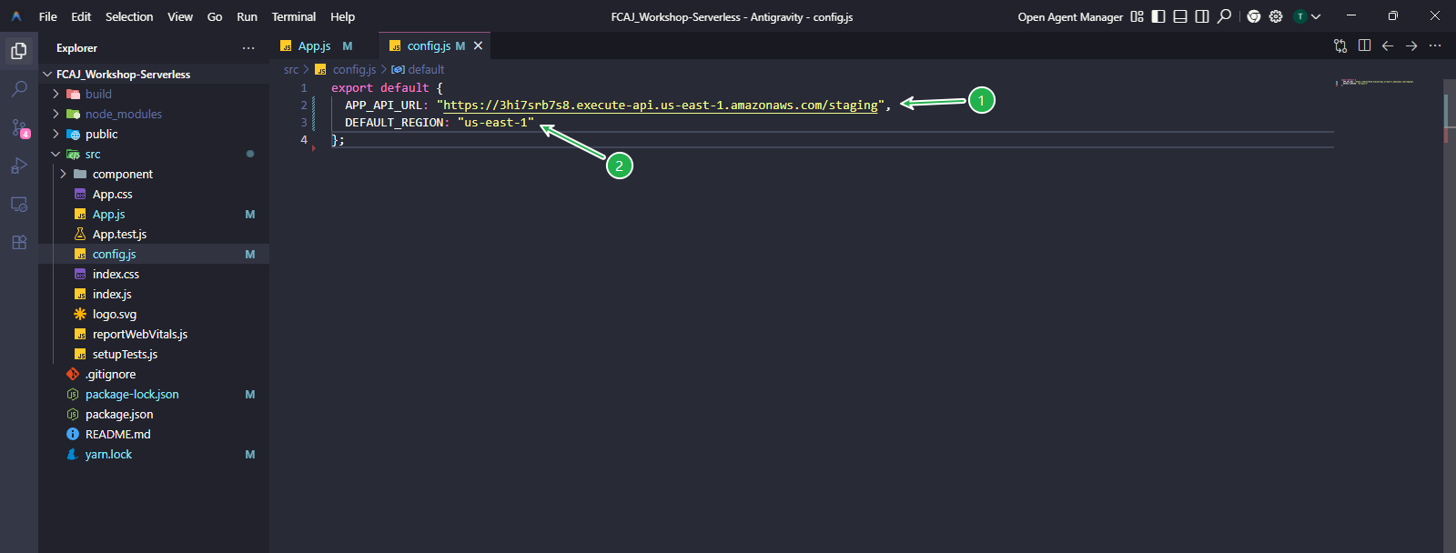 Update config.js