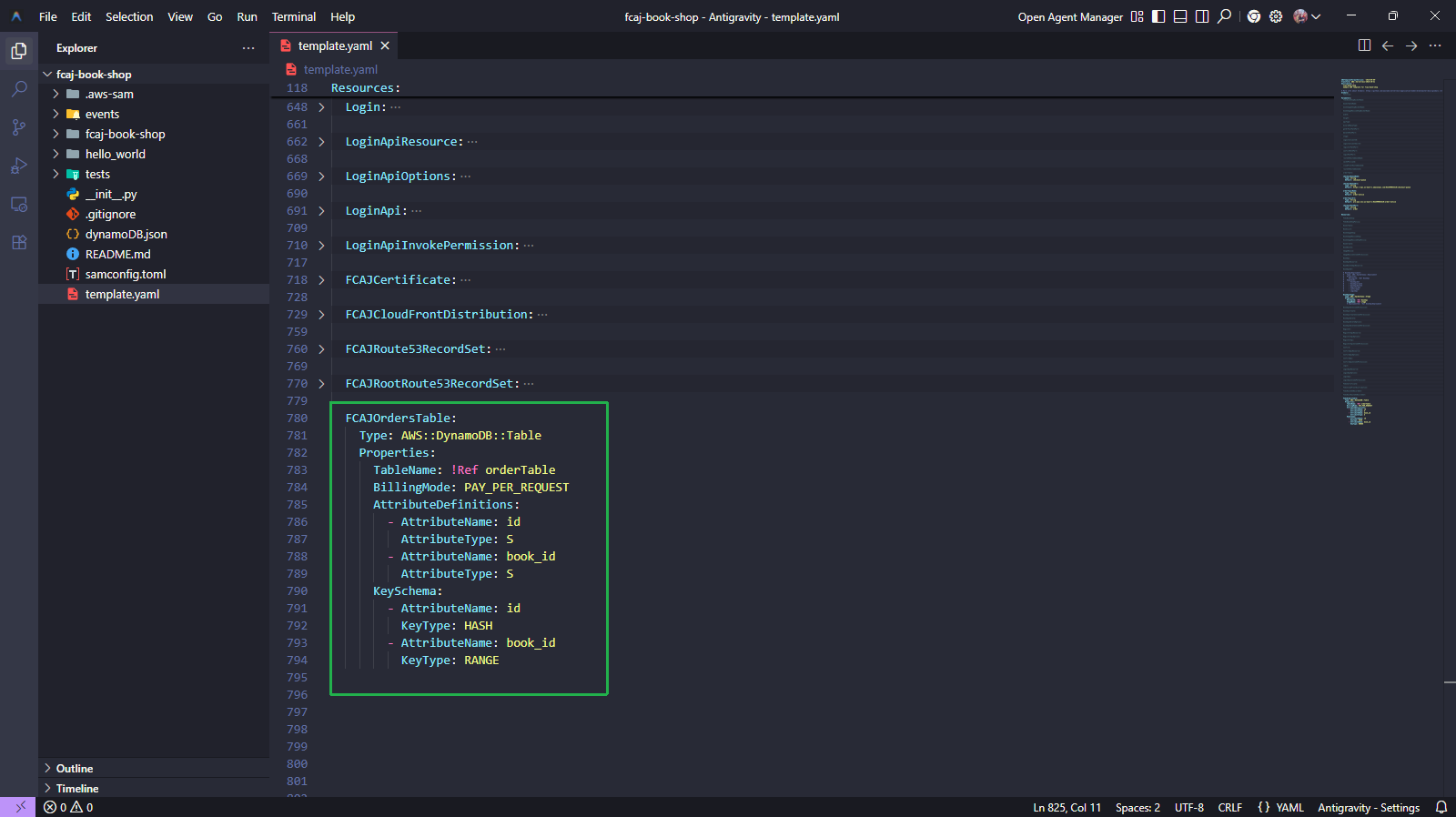 Add FCAJOrdersTable resource