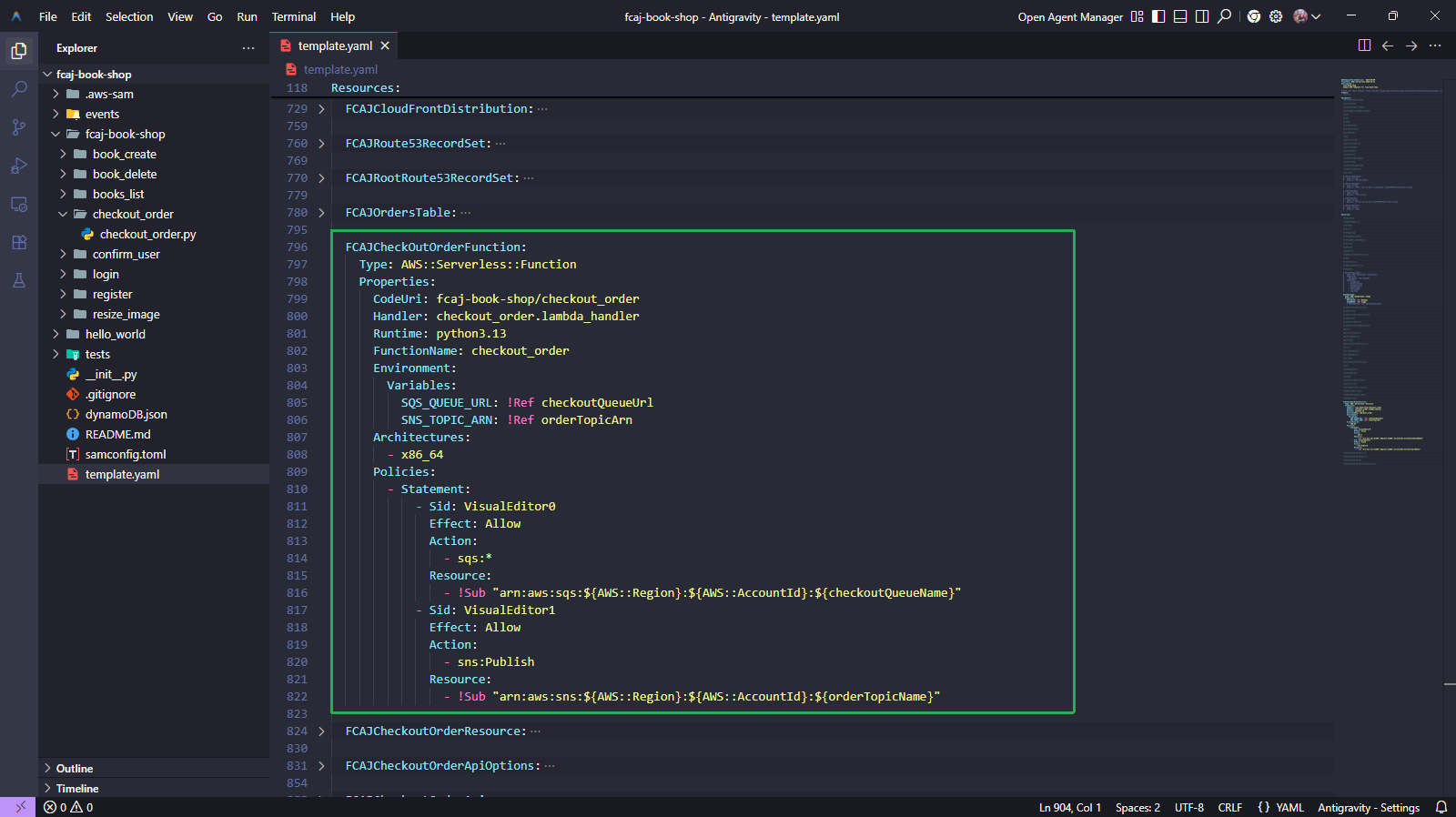 Add FCAJCheckOutOrderFunction