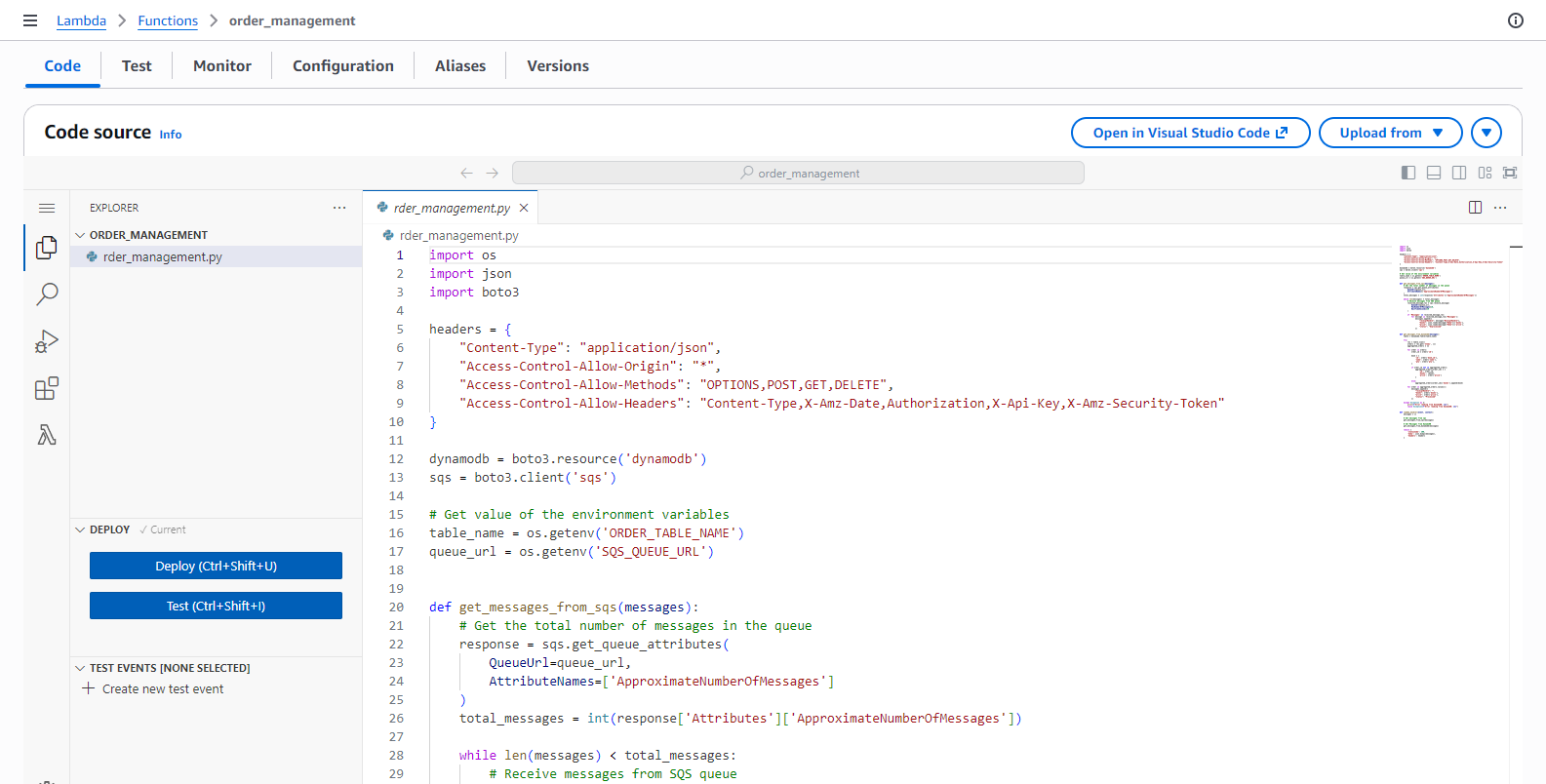 order_management function detail