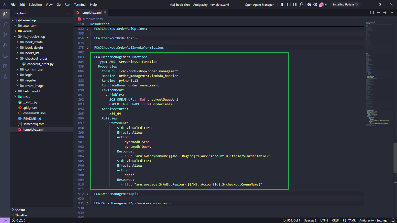 Add FCAJOrderManagementFunction