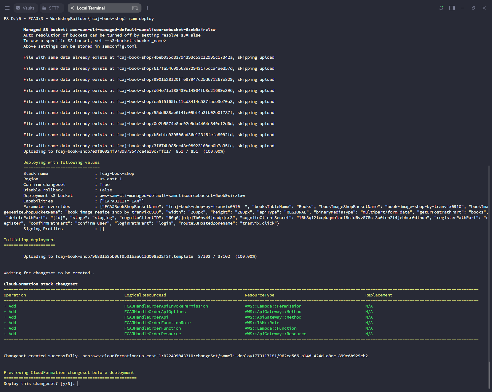 SAM validate and build