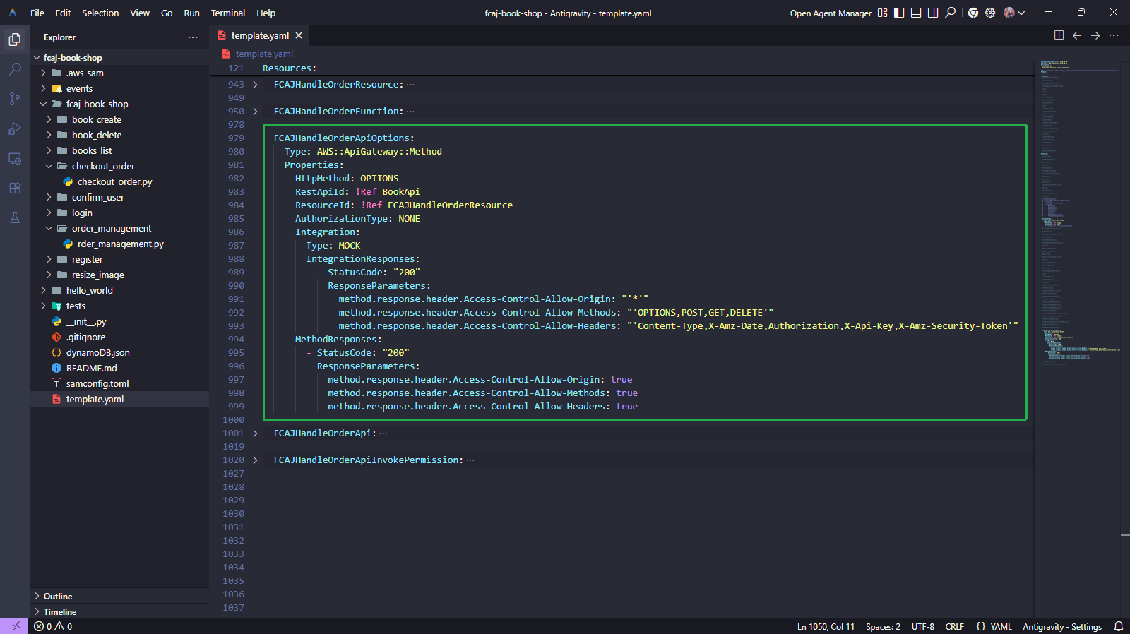 Add FCAJHandleOrderResource and Function
