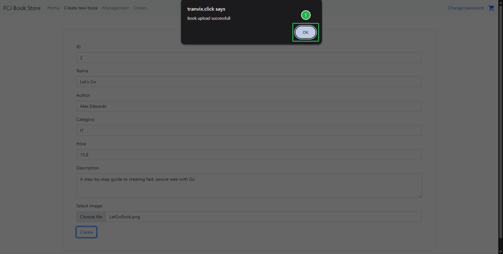 OK popup