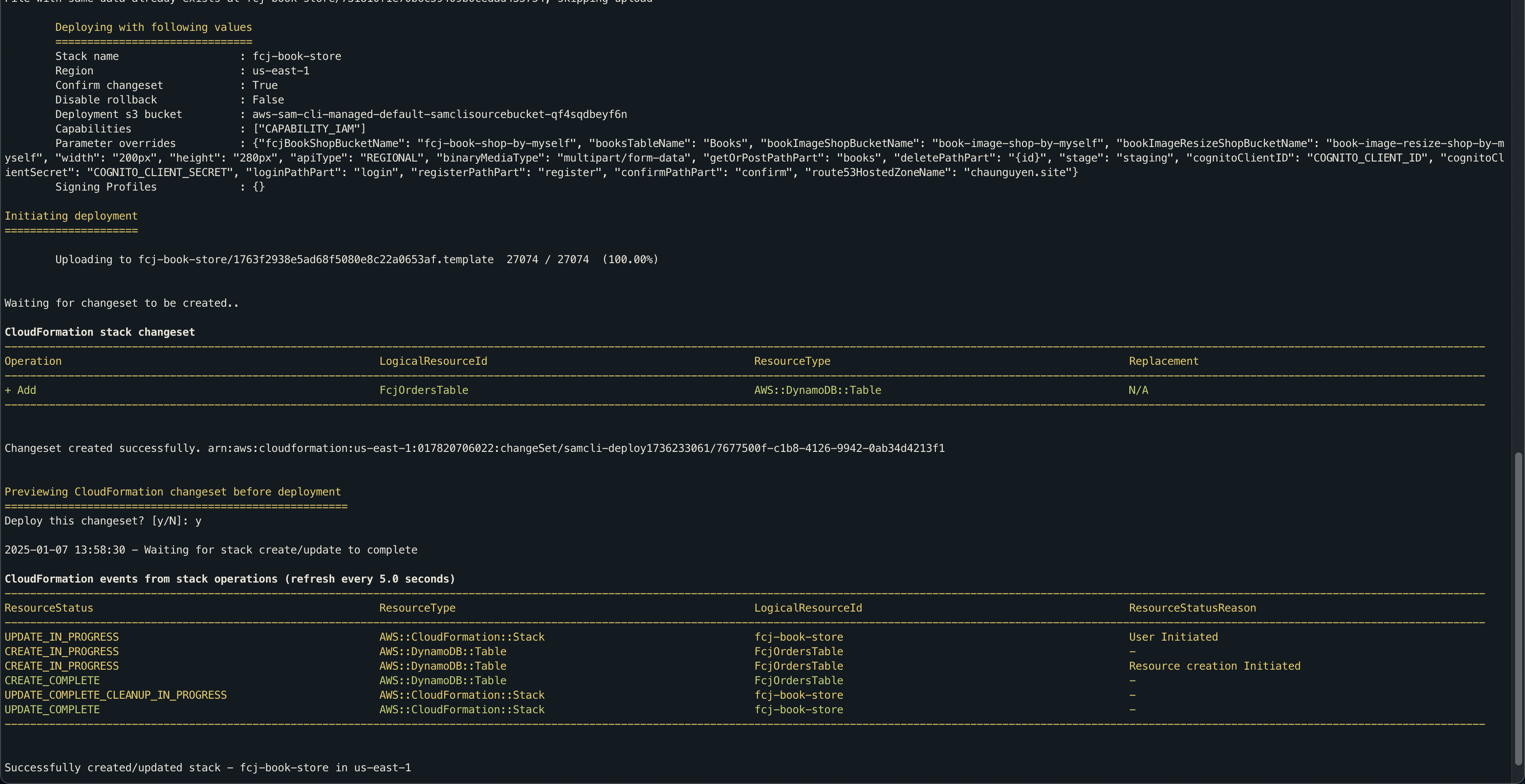 CreateOrderTable